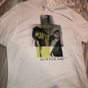 Calvin Klein White Hoodie Girls
